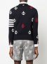Thom Browne Vest met ankerprint Blauw - Thumbnail 4