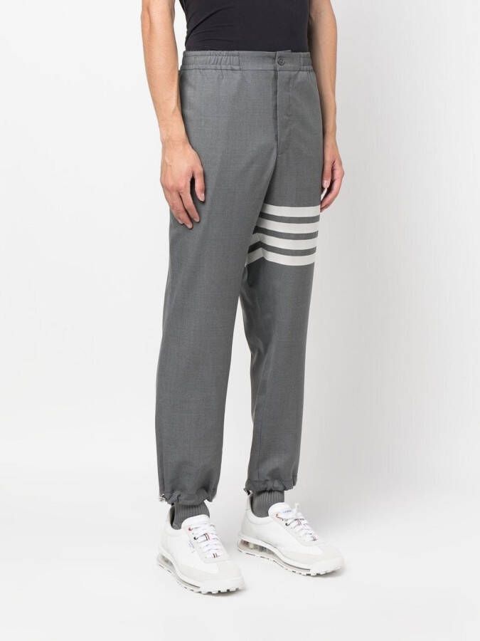 Thom Browne Broek met elastische cuffs Grijs