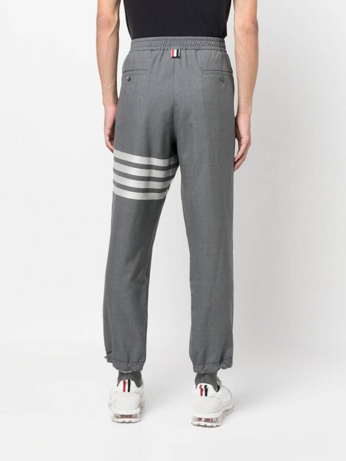 Thom Browne Broek met elastische cuffs Grijs