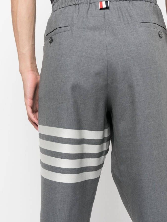 Thom Browne Broek met elastische cuffs Grijs