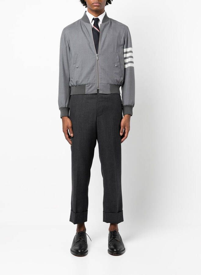 Thom Browne Gebreid jack Grijs