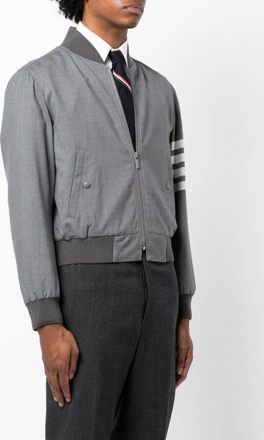 Thom Browne Gebreid jack Grijs