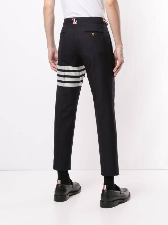 Thom Browne Low waist broek Blauw