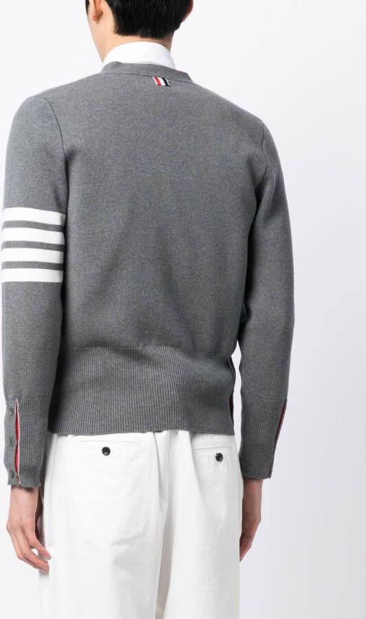 Thom Browne Vest met vier strepen Grijs