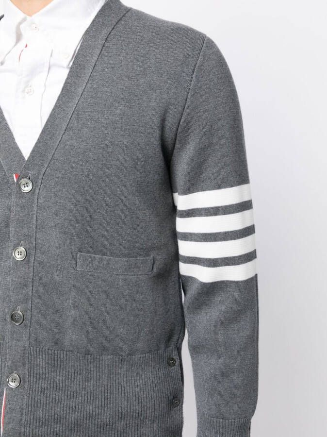Thom Browne Vest met vier strepen Grijs
