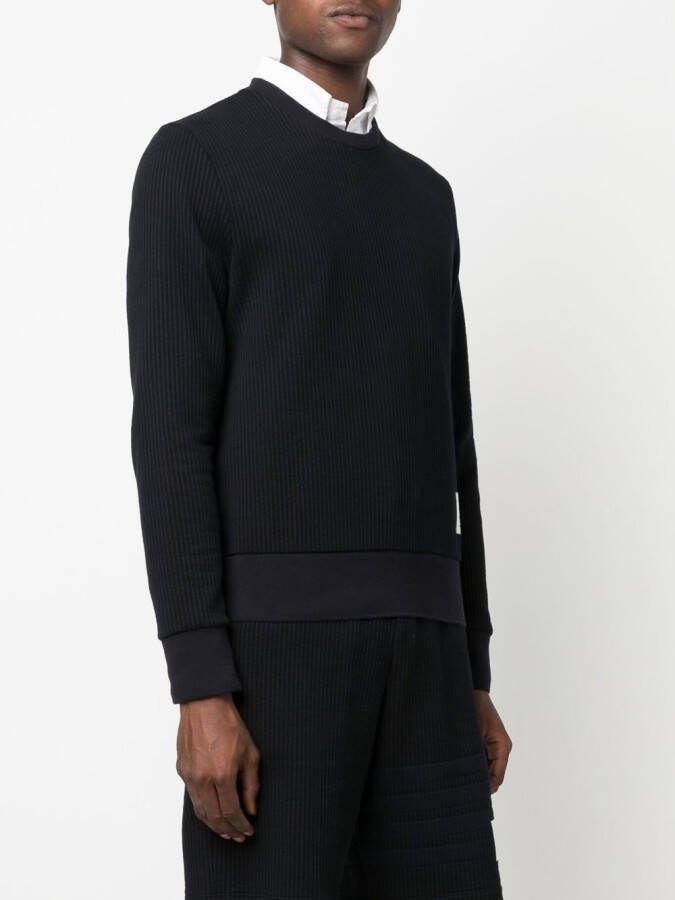 Thom Browne Sweater met 4 strepen Blauw