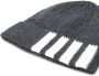 Thom Browne 4-Bar Stripe Cashmere Rib hoed Grijs - Thumbnail 2
