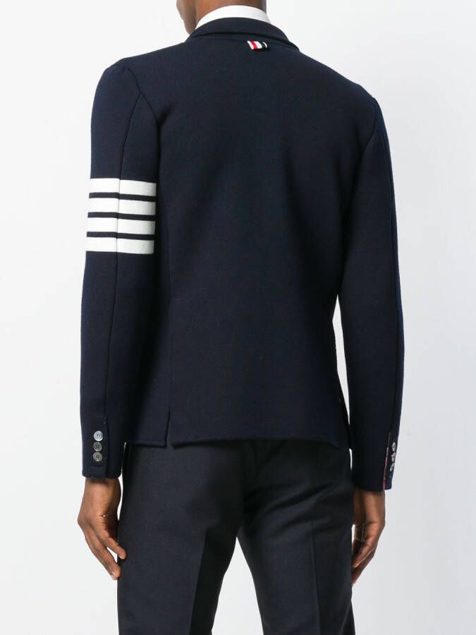 Thom Browne 4-Bar Stripe Fine Merino Wool Sport Coat Blauw