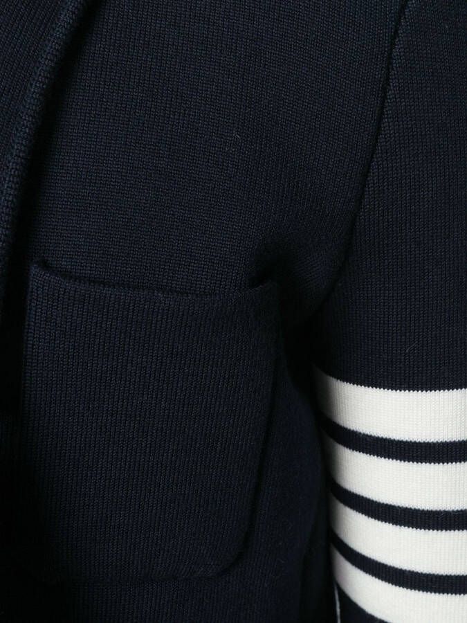 Thom Browne 4-Bar Stripe Fine Merino Wool Sport Coat Blauw