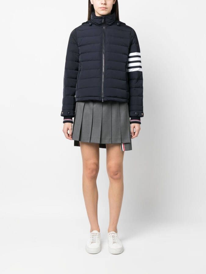Thom Browne Ski-jack met trechterhals Blauw