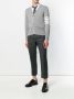 Thom Browne 4-Bar Stripe Milano Stitch Merino Cardigan Grijs - Thumbnail 2