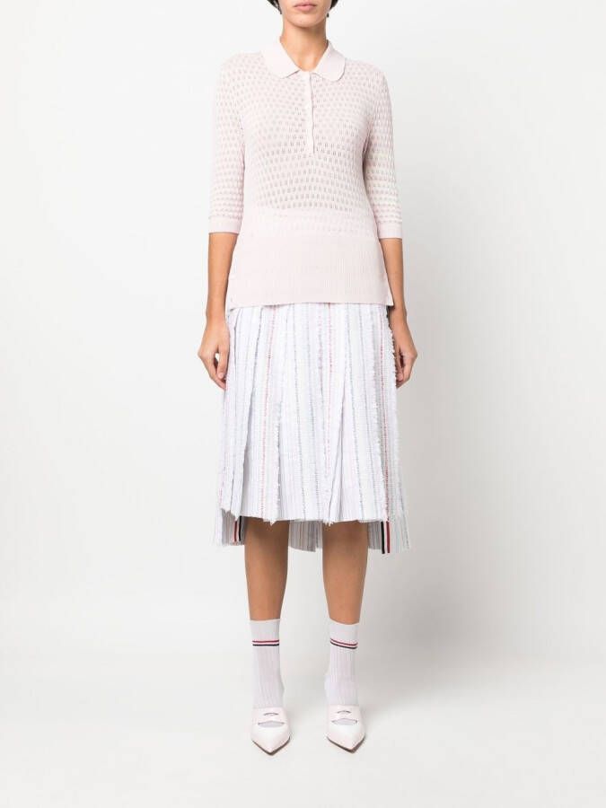 Thom Browne Gebreide sjaal Roze