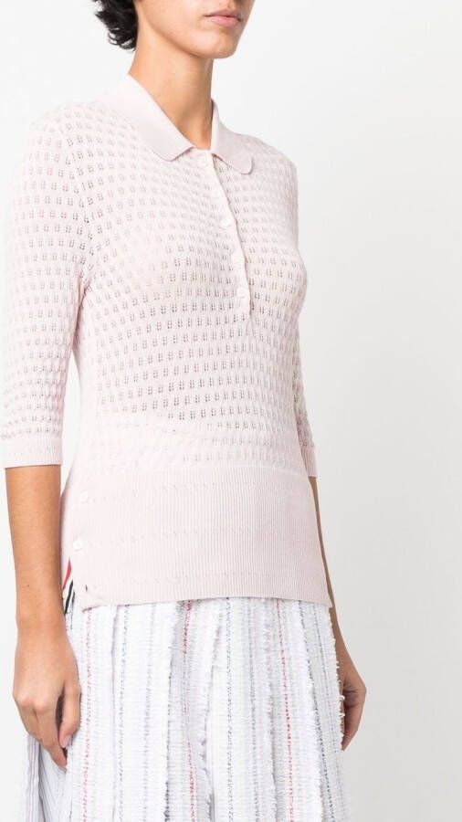 Thom Browne Gebreide sjaal Roze