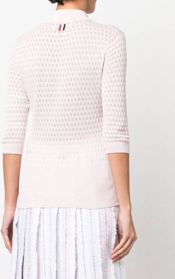 Thom Browne Gebreide sjaal Roze