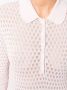 Thom Browne Gebreide sjaal Roze - Thumbnail 5