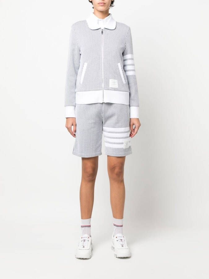 Thom Browne Gestreepte shorts Grijs