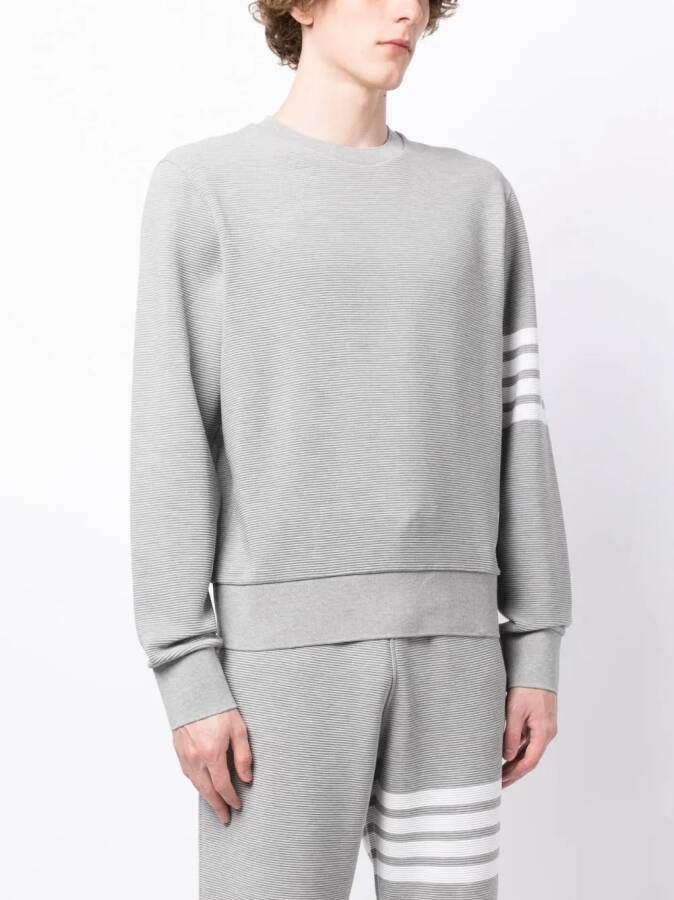 Thom Browne Sweater met vier strepen Grijs