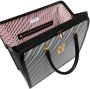 Thom Browne Aktetas met diagonale streep Blauw - Thumbnail 5