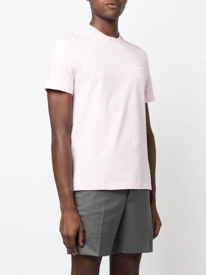 Thom Browne T-shirt met print Roze