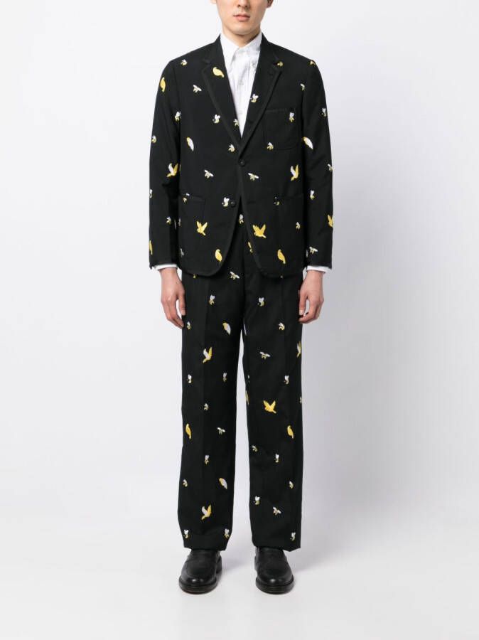 Thom Browne Straight broek Zwart