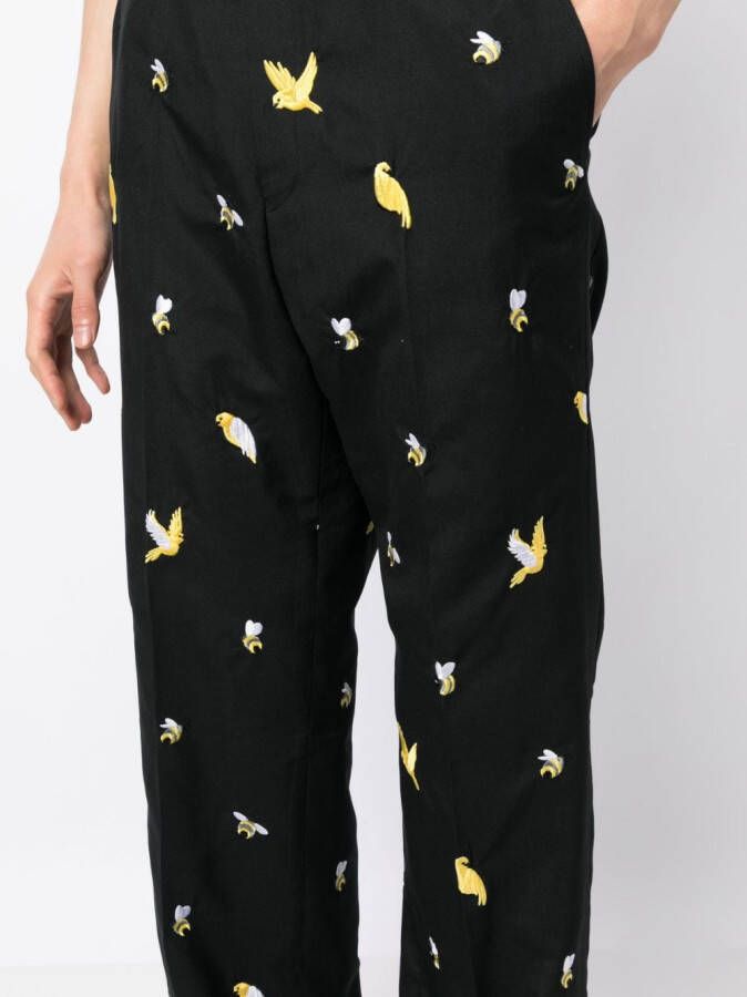Thom Browne Straight broek Zwart