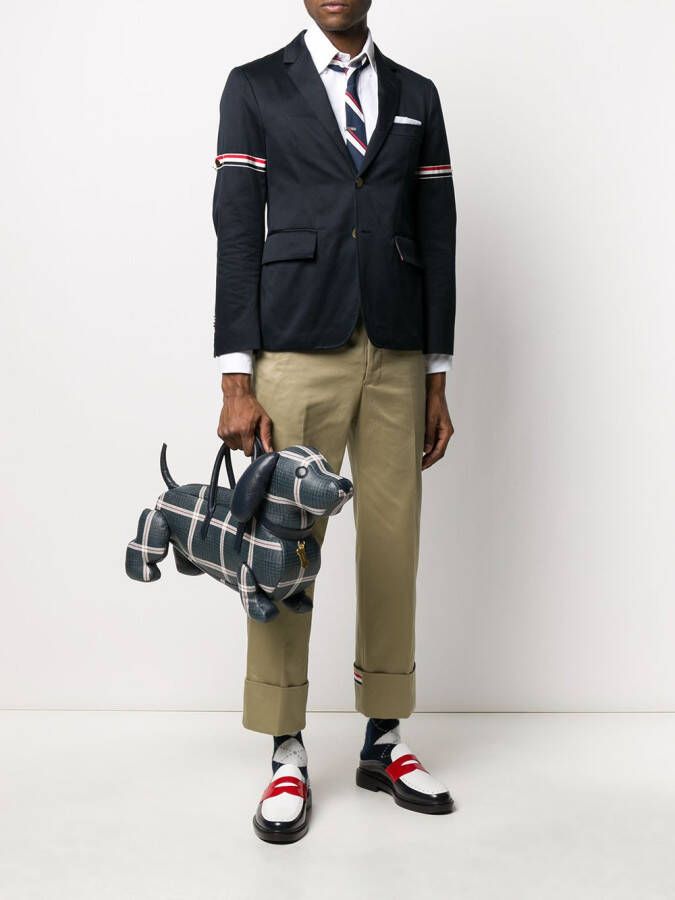 Thom Browne Blazer met detail Blauw