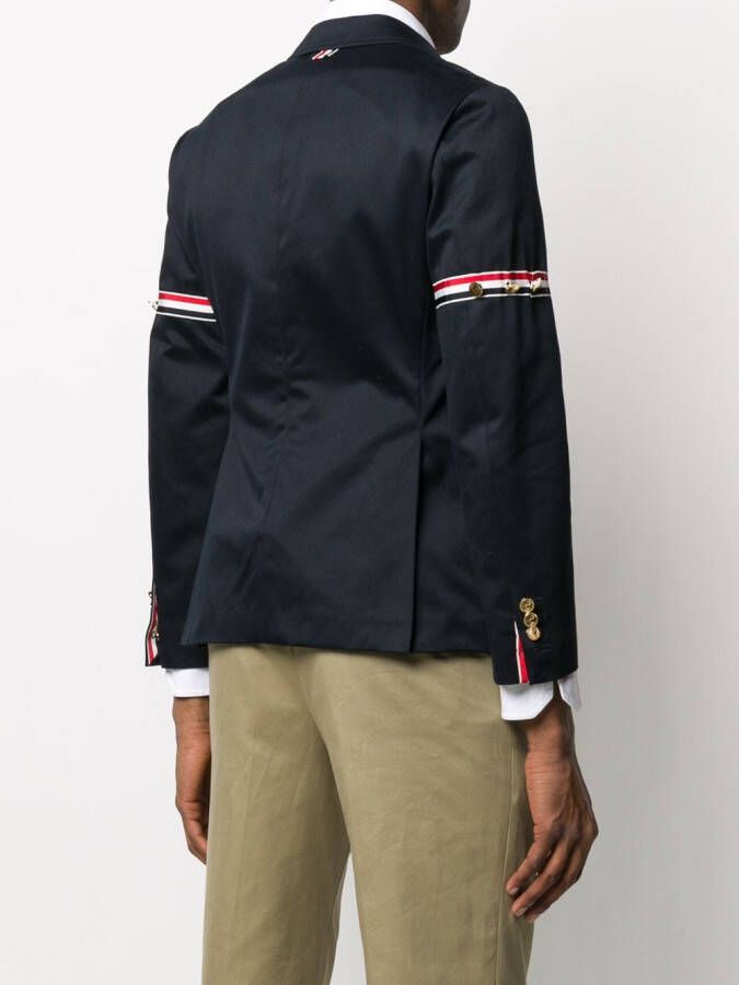 Thom Browne Blazer met detail Blauw