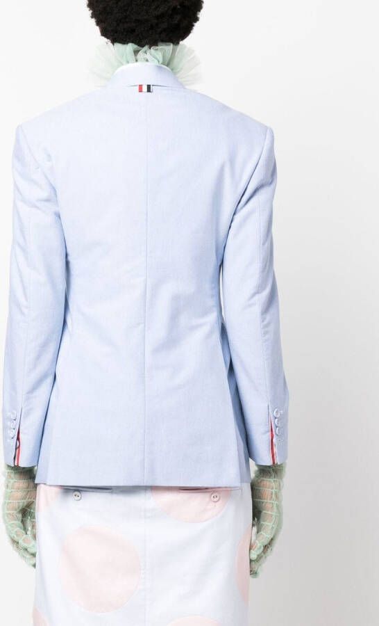 Thom Browne Blazer met enkele rij knopen Blauw