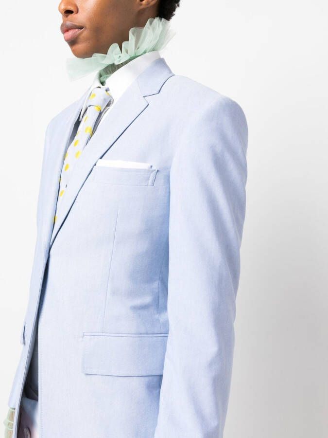 Thom Browne Blazer met enkele rij knopen Blauw
