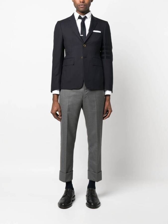 Thom Browne Blazer met enkele rij knopen Blauw