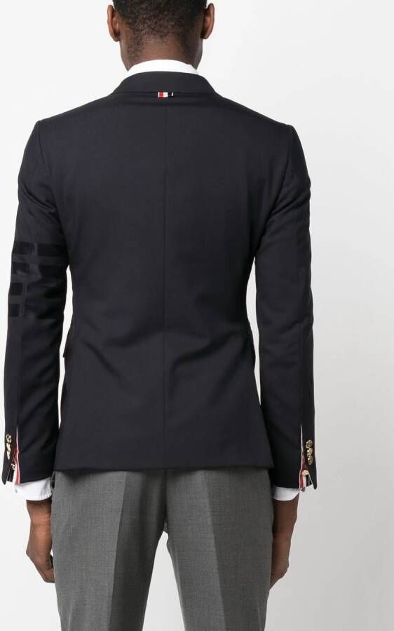 Thom Browne Blazer met enkele rij knopen Blauw