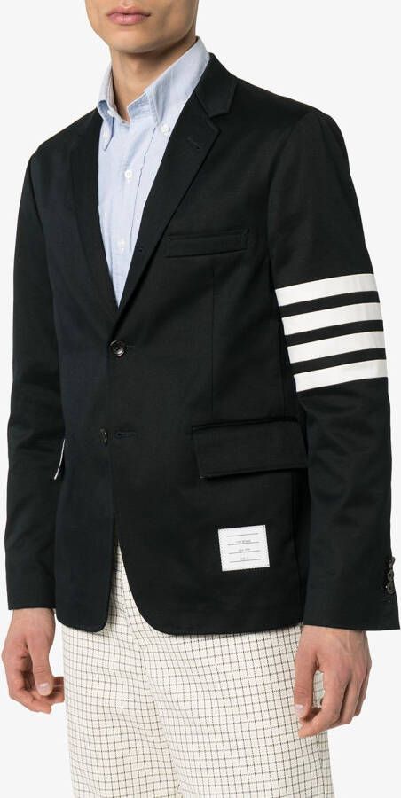Thom Browne Blazer met enkele rij knopen Blauw