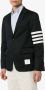 Thom Browne Blazer met enkele rij knopen Blauw - Thumbnail 3