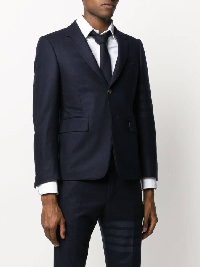 Thom Browne Blazer met enkele rij knopen Blauw