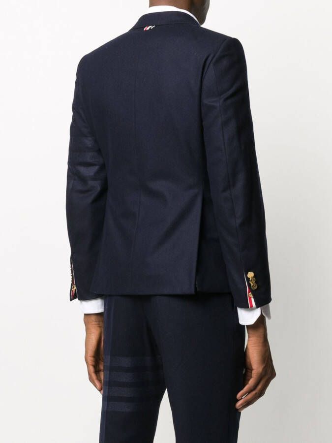 Thom Browne Blazer met enkele rij knopen Blauw