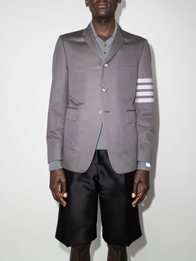 Thom Browne Blazer met enkele rij knopen Grijs