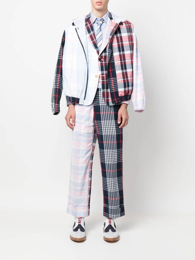 Thom Browne Blazer met patchwork Rood