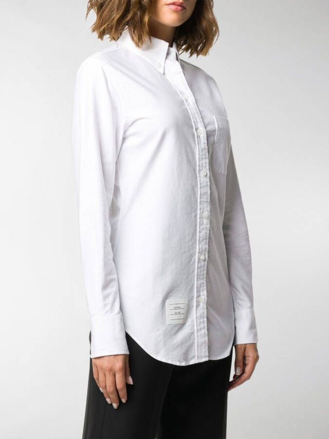 Thom Browne Blouse met logopatch Wit