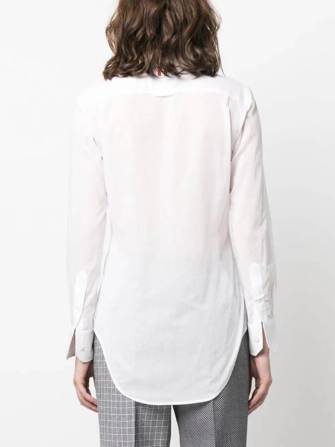 Thom Browne Blouse met ronde kraag Wit