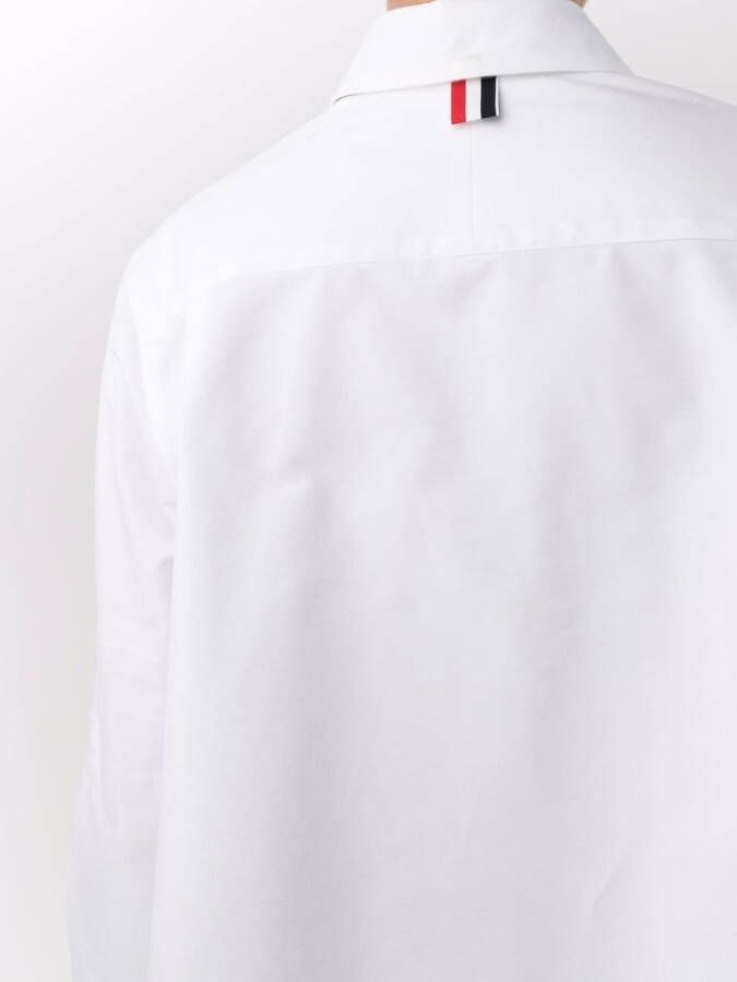 Thom Browne Blouson shirt met vlinderstrik Wit