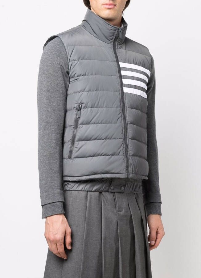 Thom Browne Bodywarmer met print Grijs