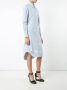 Thom Browne Button Down Knee Length Shirt Dress with Grosgrain Placket Blauw - Thumbnail 3