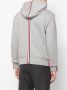 Thom Browne Center-Back Stripe Loopback gebreide trui met capuchon Grijs - Thumbnail 4