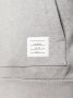 Thom Browne Center-Back Stripe Loopback gebreide trui met capuchon Grijs - Thumbnail 5
