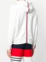 Thom Browne Center-Back Stripe Loopback Knit Pullover Hoodie Wit - Thumbnail 4