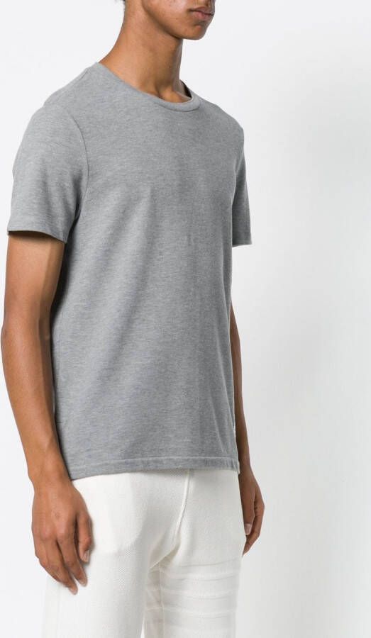 Thom Browne T-shirt met RWB-streep Grijs