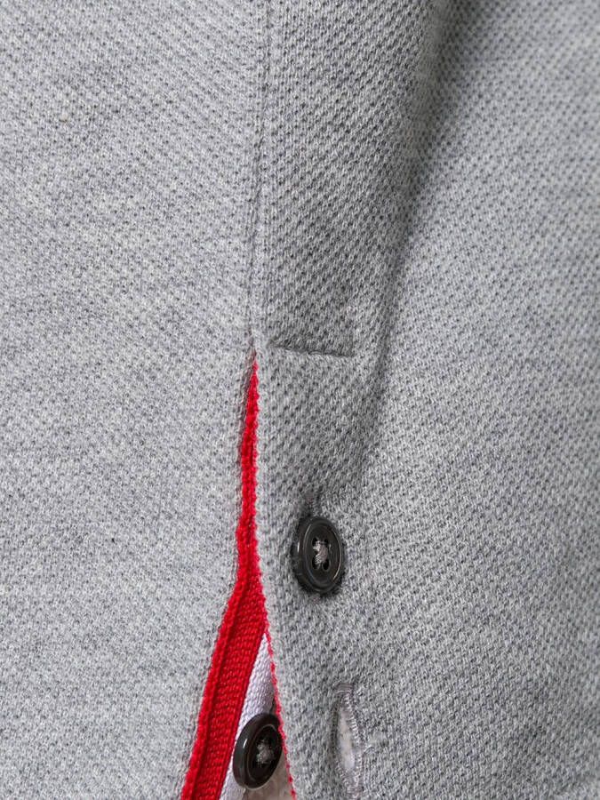 Thom Browne T-shirt met RWB-streep Grijs