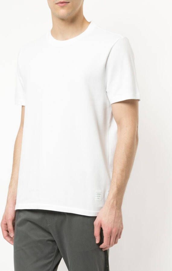 Thom Browne T-shirt met RWB-streep Wit