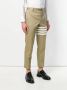 Thom Browne Chino in katoenen keperstof met 4-strepenzoom Beige - Thumbnail 3