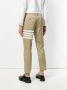 Thom Browne Chino in katoenen keperstof met 4-strepenzoom Beige - Thumbnail 4